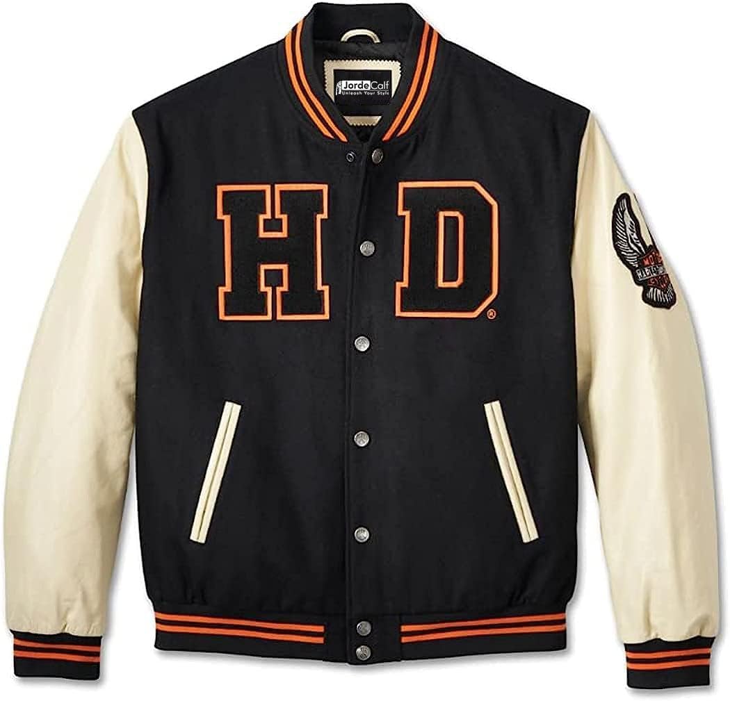 Leather Shark Men's Harley Varsity Jacket | H-D Old School